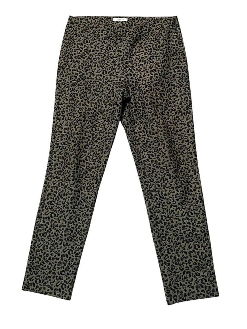 i blues Leopard Print Slim Pants in Olive and Black